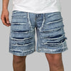 Pantaloncini Destroyed Blu