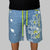 pantaloncino Graffiti Print