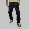 Pantaloni Abstract Stripe Black